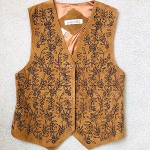 [Evan Davies] Vintage Festival Boho Leather Vest